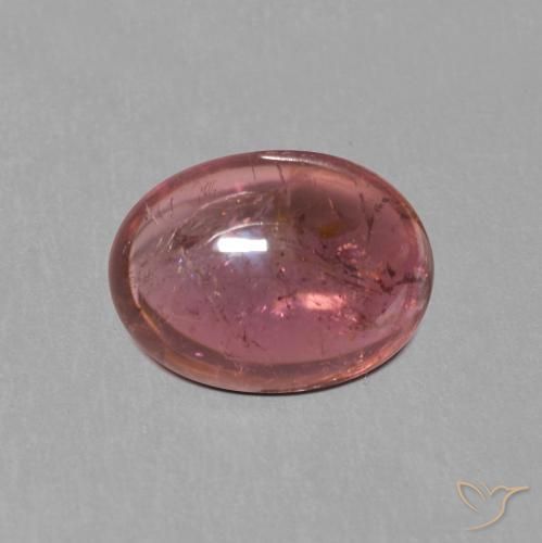1.23ct طبيعي أحمر متوسط تورمالين, بيضوي, شفاف