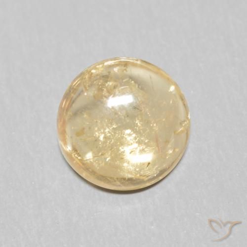 1.04ct طبيعي لون كريمى تورمالين, دائري, شفاف