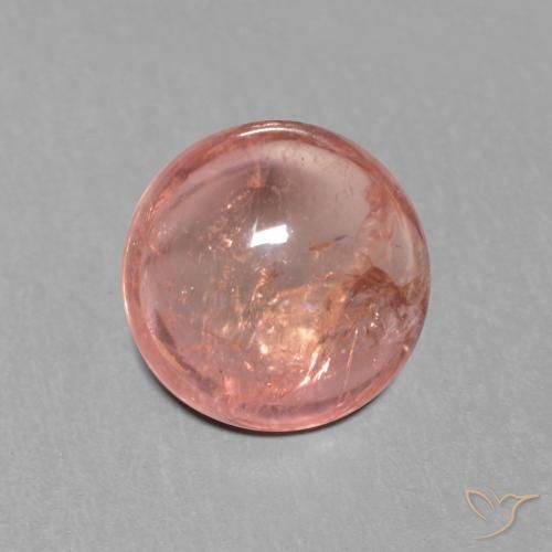 1.42ct طبيعي وردى توت العليق تورمالين, دائري, شفاف