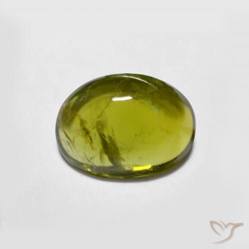 1.12ct طبيعي الأخضر الغامق تورمالين, بيضوي, شفاف