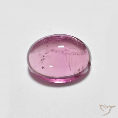 1.62ct طبيعي وردى غامق تورمالين, بيضوي, شفاف