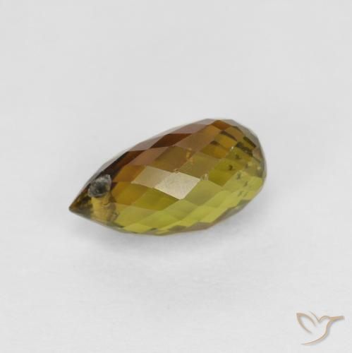 0.80ct طبيعي بنى دافئ تورمالين, بريوليت, VS-SI