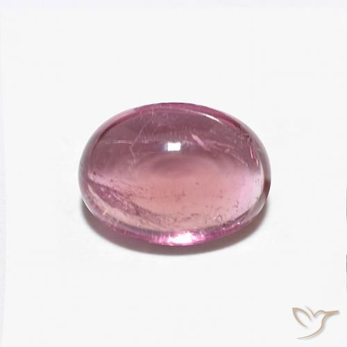 1.51ct طبيعي وردي فاقع تورمالين, بيضوي, شفاف