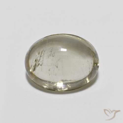 3.38ct طبيعي أصفر فاتح-متوسط تورمالين, بيضوي, شفاف