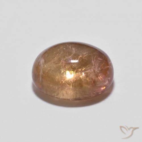 تورمالين Light Grapefruit Pink طبيعي، بيضوي، 2.70 قيراط، شفاف