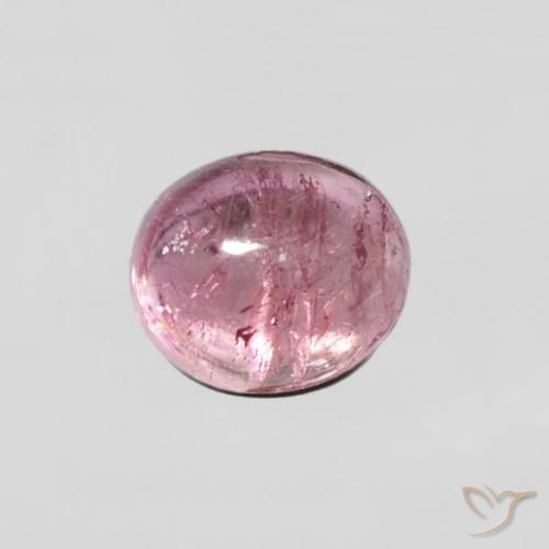 0.92ct طبيعي وردي فاتح تورمالين, بيضوي, شفاف