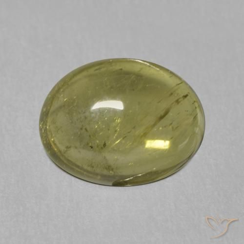 1.22ct طبيعي أخضر متوسط تورمالين, بيضوي, شفاف