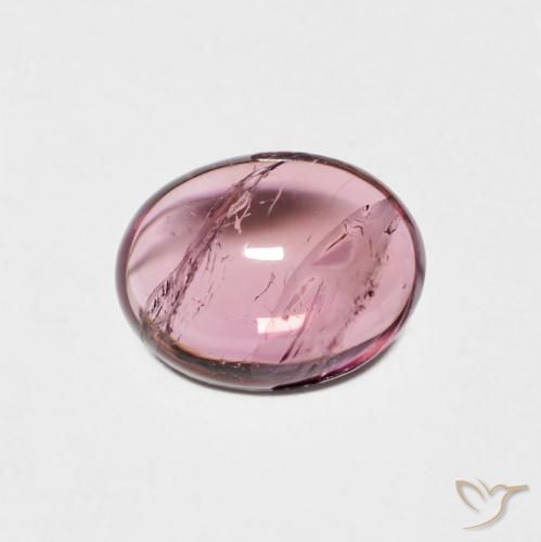 1.36ct طبيعي أرجوانى وردى تورمالين, بيضوي, شفاف