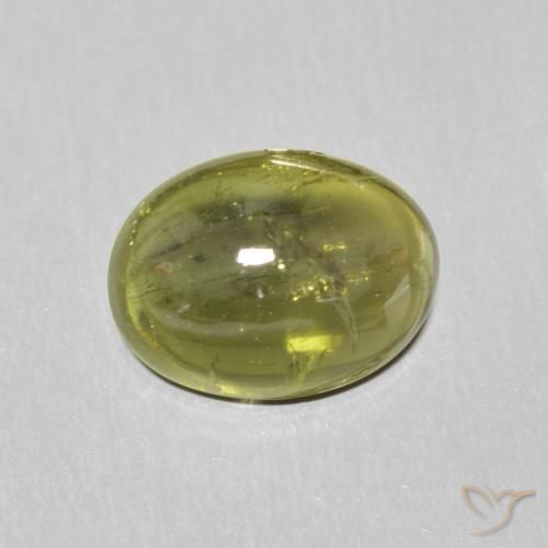 1.45ct طبيعي أخضر متوسط تورمالين, بيضوي, شفاف