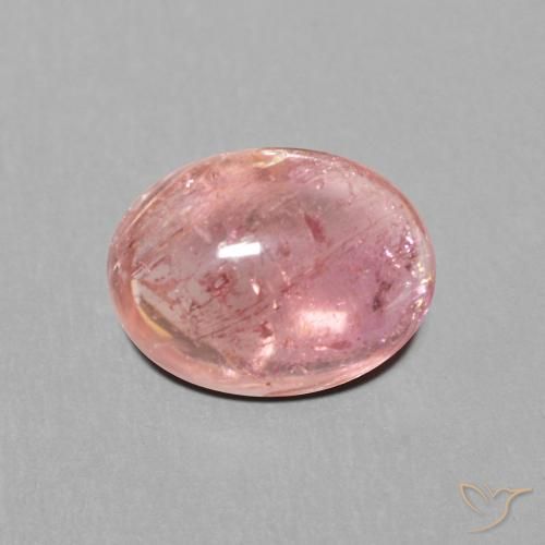 1.63ct طبيعي وردى متوسط تورمالين, بيضوي, شفاف