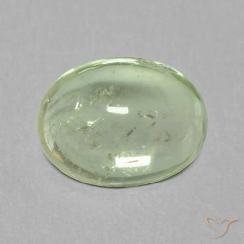 1.62ct طبيعي اخضر فاتح تورمالين, بيضوي, شفاف