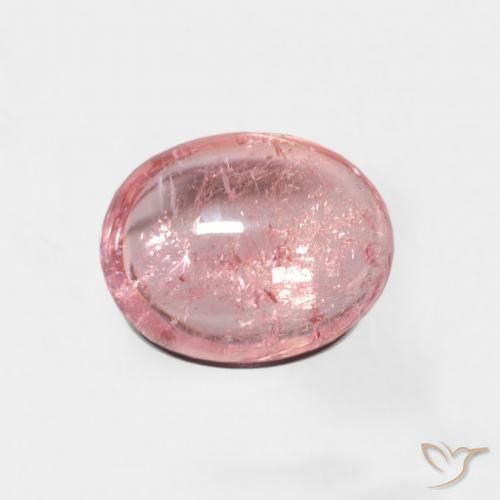 2.14ct طبيعي وردى متوسط تورمالين, بيضوي, شفاف