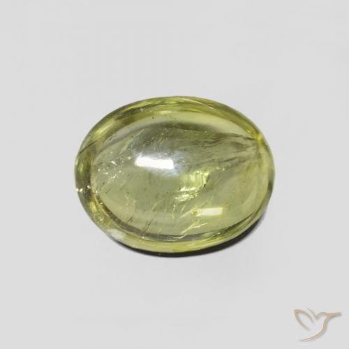 2.08ct طبيعي أخضر ترابى دافئ تورمالين, بيضوي, شفاف