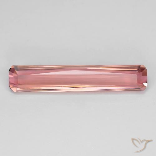 4.87ct طبيعي وردى متوسط تورمالين, قص الزمرد, VVS-VS