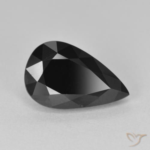 4.74ct طبيعي شورل تورمالين, شكل الكمثرى, غير شفاف