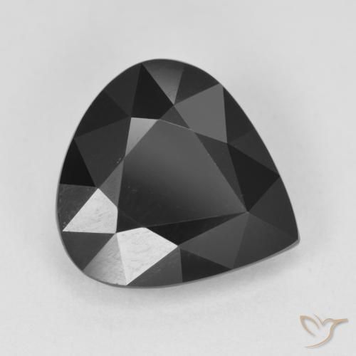 4.21ct طبيعي شورل تورمالين, شكل الكمثرى, غير شفاف