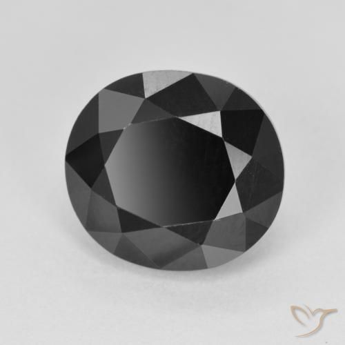 5.50ct طبيعي شورل تورمالين, بيضوي, غير شفاف