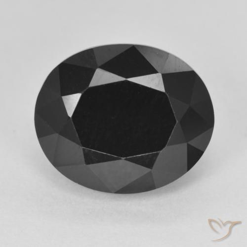 6.42ct طبيعي شورل تورمالين, بيضوي, غير شفاف