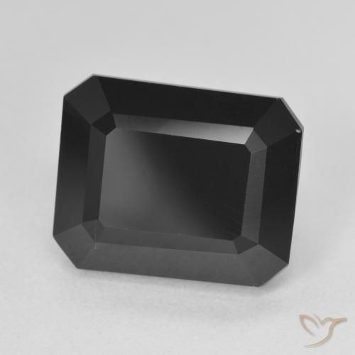 9.00ct طبيعي شورل تورمالين, قص الزمرد, غير شفاف