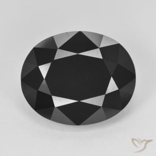 13.62ct طبيعي شورل تورمالين, بيضوي, غير شفاف