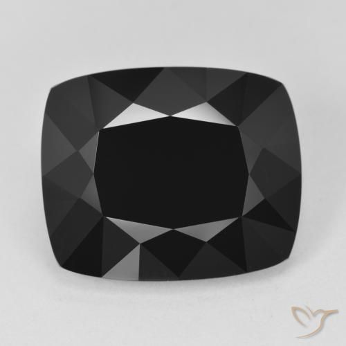 16.37ct طبيعي شورل تورمالين, وسادة, غير شفاف