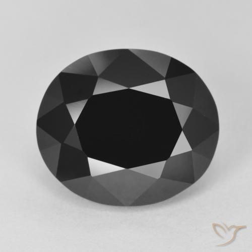 8.56ct طبيعي شورل تورمالين, بيضوي, غير شفاف