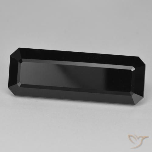 34.34ct طبيعي شورل تورمالين, قص الزمرد, غير شفاف