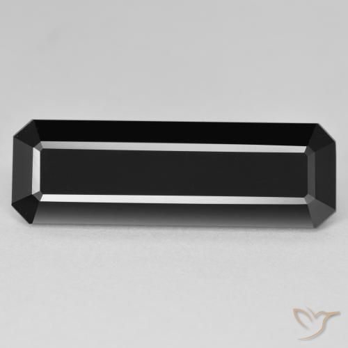 11.81ct طبيعي شورل تورمالين, قص الزمرد, غير شفاف