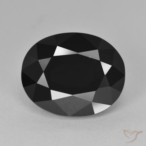 13.06ct طبيعي شورل تورمالين, بيضوي, غير شفاف