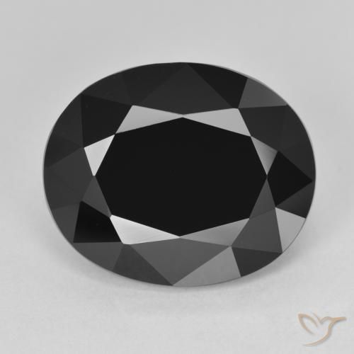 12.08ct طبيعي شورل تورمالين, بيضوي, غير شفاف