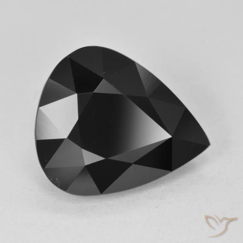 7.95ct طبيعي شورل تورمالين, شكل الكمثرى, غير شفاف
