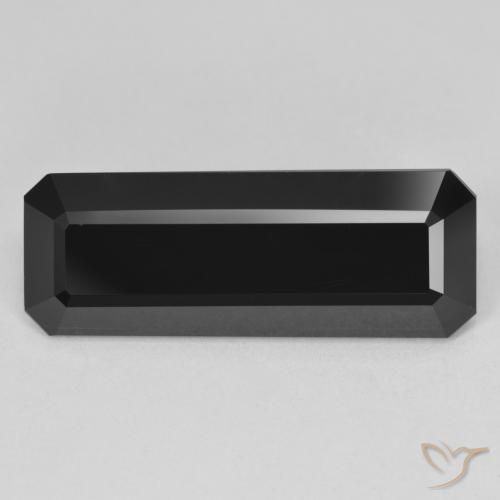 11.82ct طبيعي شورل تورمالين, قص الزمرد, غير شفاف