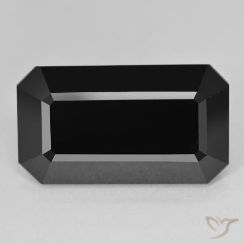 20.66ct طبيعي شورل تورمالين, قص الزمرد, غير شفاف