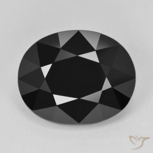 12.07ct طبيعي شورل تورمالين, بيضوي, غير شفاف