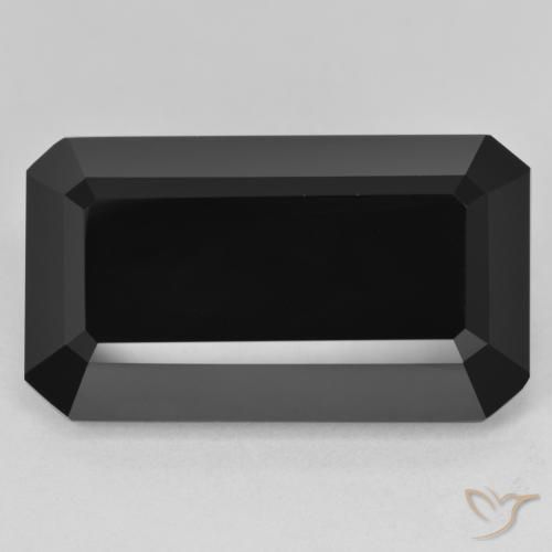 26.55ct طبيعي شورل تورمالين, قص الزمرد, غير شفاف