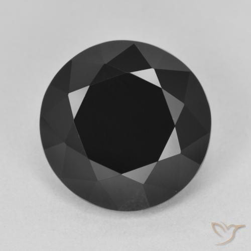7.85ct طبيعي شورل تورمالين, دائري, غير شفاف