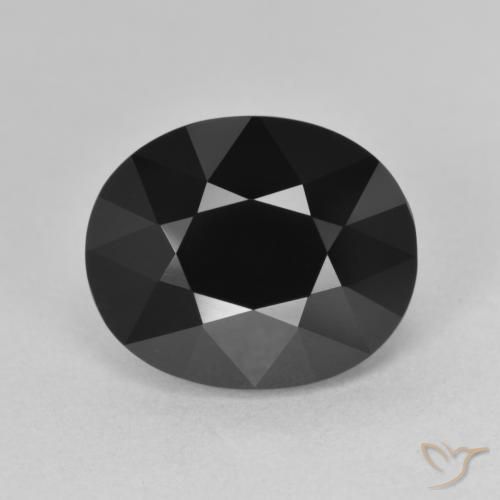 6.69ct طبيعي شورل تورمالين, بيضوي, غير شفاف