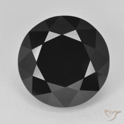 14.57ct طبيعي شورل تورمالين, دائري, غير شفاف