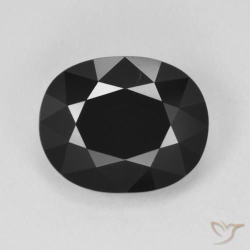5.15ct طبيعي شورل تورمالين, بيضوي, غير شفاف