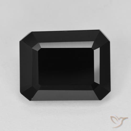 9.55ct طبيعي شورل تورمالين, قص الزمرد, غير شفاف