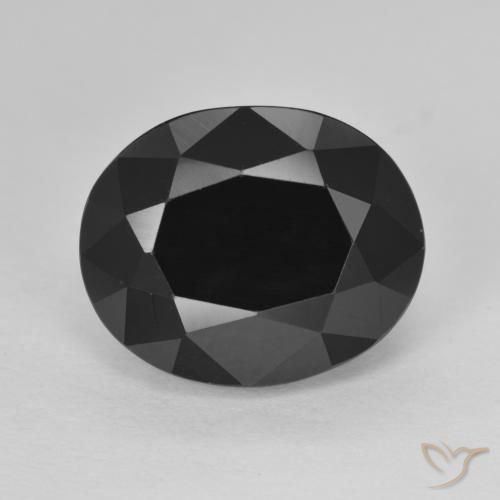 7.44ct طبيعي شورل تورمالين, بيضوي, غير شفاف