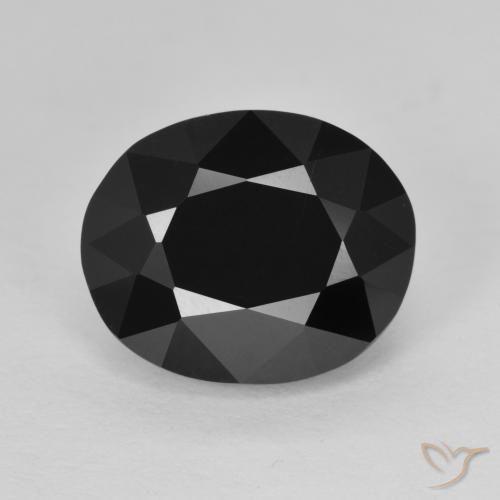 5.88ct طبيعي شورل تورمالين, بيضوي, غير شفاف