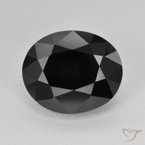 9.75ct طبيعي شورل تورمالين, بيضوي, غير شفاف