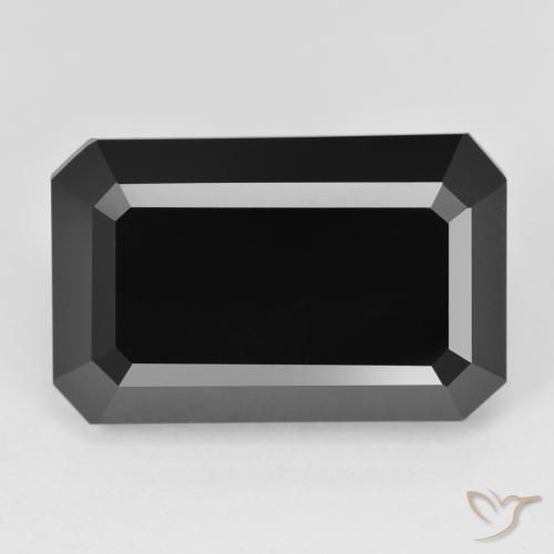 23.09ct طبيعي شورل تورمالين, قص الزمرد, غير شفاف