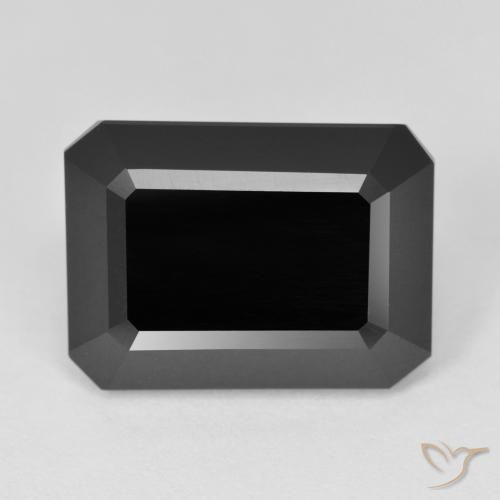 10.69ct طبيعي شورل تورمالين, قص الزمرد, غير شفاف