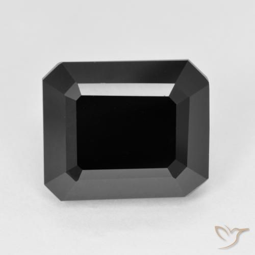 9.17ct طبيعي شورل تورمالين, قص الزمرد, غير شفاف