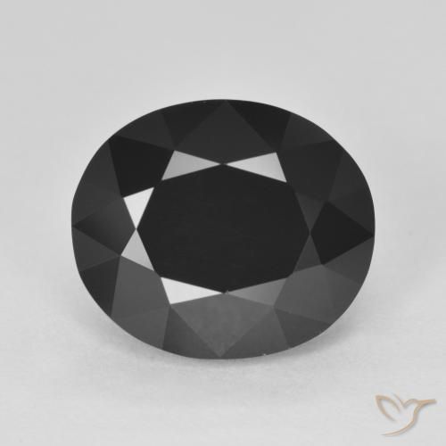 7.40ct طبيعي شورل تورمالين, بيضوي, غير شفاف, Photo A