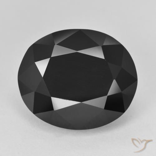 15.33ct طبيعي شورل تورمالين, بيضوي, غير شفاف