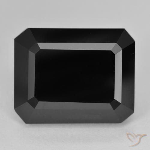 18.89ct طبيعي شورل تورمالين, قص الزمرد, غير شفاف