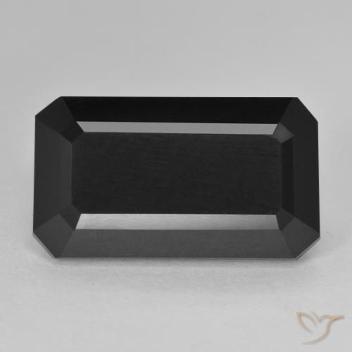 14.51ct طبيعي شورل تورمالين, قص الزمرد, غير شفاف